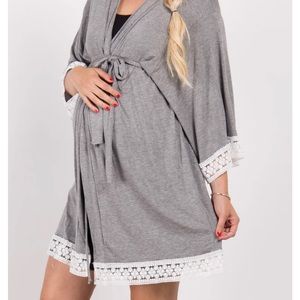 Pink Blush Maternity Robe